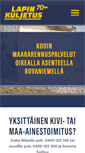 Mobile Screenshot of lapinkuljetus.fi